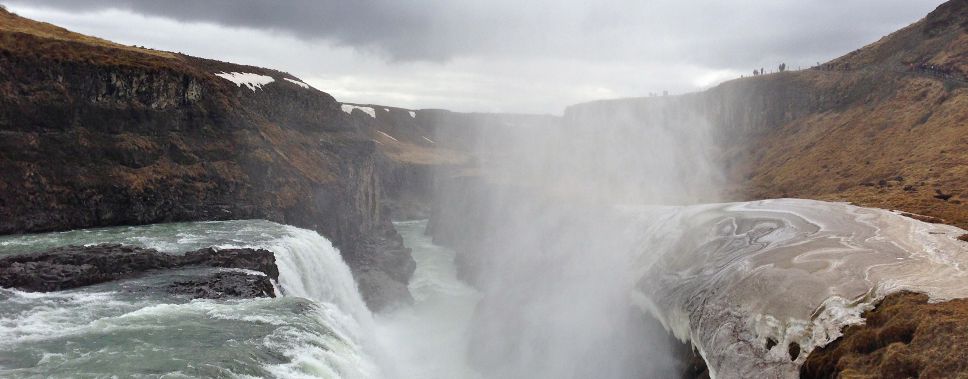 Wasserfall Gullfoss in Island